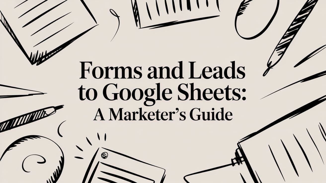 Forms and Leads to Google Sheets: A Marketer's Guide