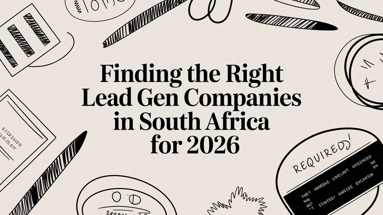 Finding the Right Lead Gen Companies in South Africa for 2026