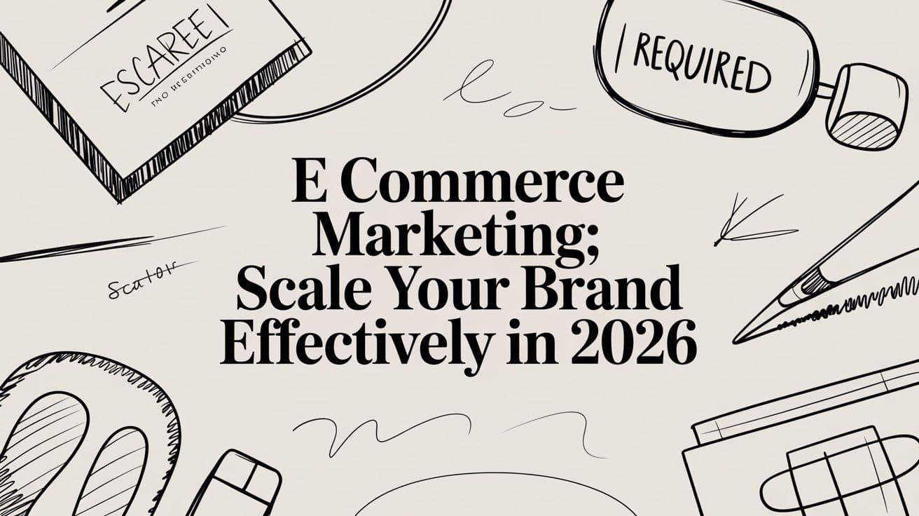 E commerce Marketing: Scale Your Brand Effectively in 2026